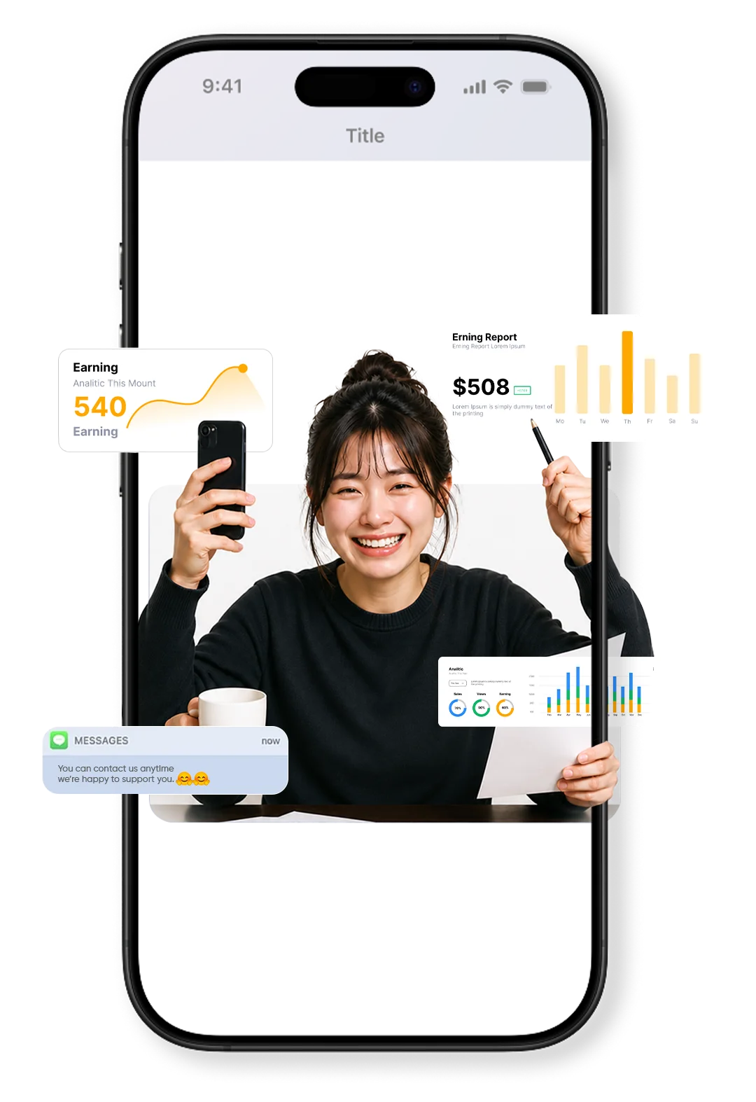 PEAK Digital insights on a mobile phone